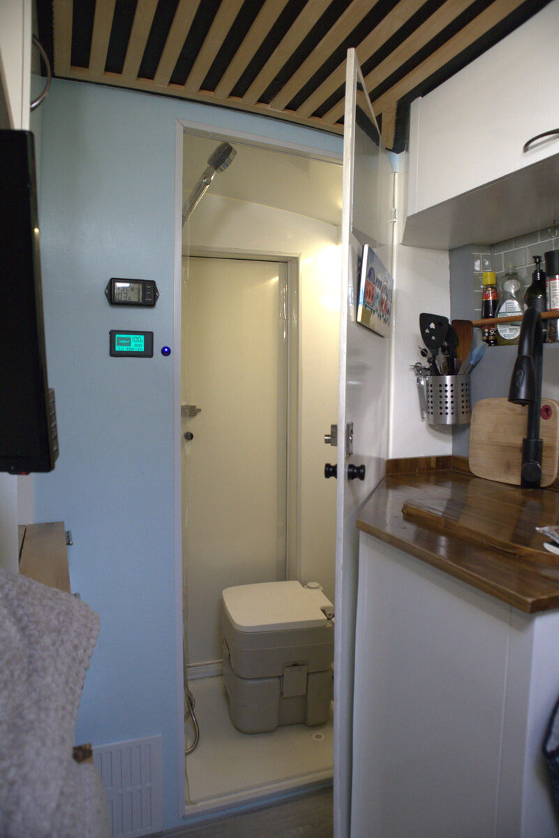 Shower nearing completion